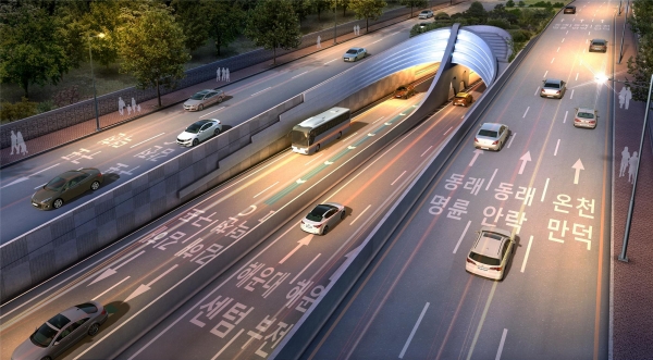 만덕-센텀 고속화도로가 2024년 11월 개통을 목표로 공사에 착수한다.(사진:부산광역시 제공)