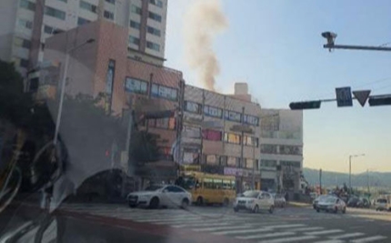 화재가 발생한 요양병원 (사진: 김포소방서 제공)