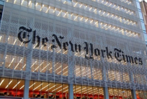 세계 최고 권위지 NYT가 smart media시대 ‘좋은 저널리즘’ 전략에 집중, 디지털 미디어의 플랫폼으로 우뚝 섰다(사진: NYT 본사, 위키피디아).