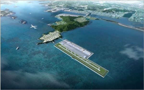 가덕신공항 조감도(사진: 부산시 제공).